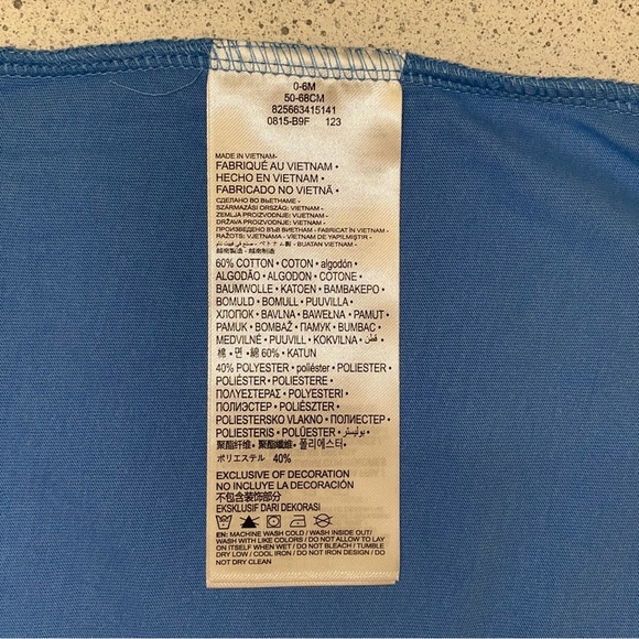 NWT Nike Baby Onesie in “Carolina” Blue - Picture 6 of 7